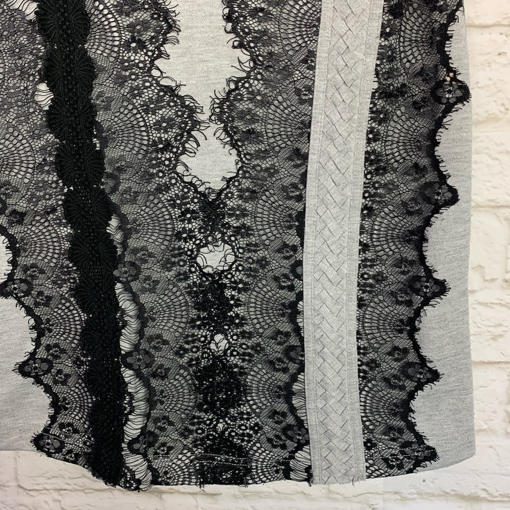Mystree Lace Mixed Media Sleeveless Midi Dress S - Picture 4 of 8